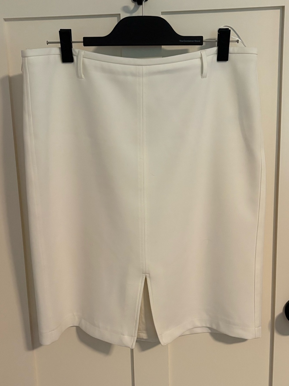 J. Crew Winter White Front-Slit Skirt